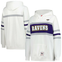 Baltimore Ravens Mitchell & Ness Women's Plus Size Head Coach Throwback Pullover Hoodie