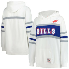 Buffalo Bills Mitchell & Ness Women's Plus Size Head Coach Throwback Pullover Hoodie