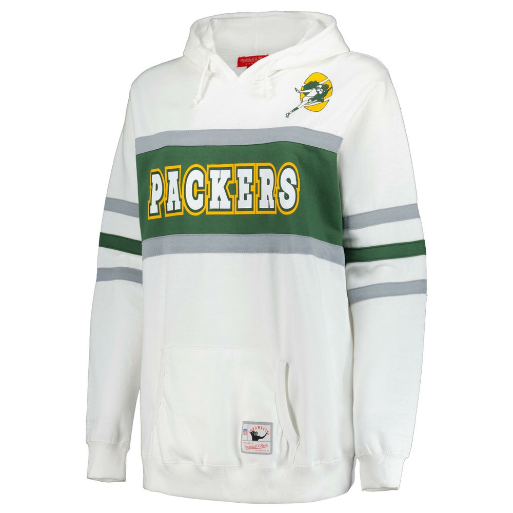 Green Bay Packers Mitchell & Ness Women's Plus Size Head Coach Throwback Pullover Hoodie