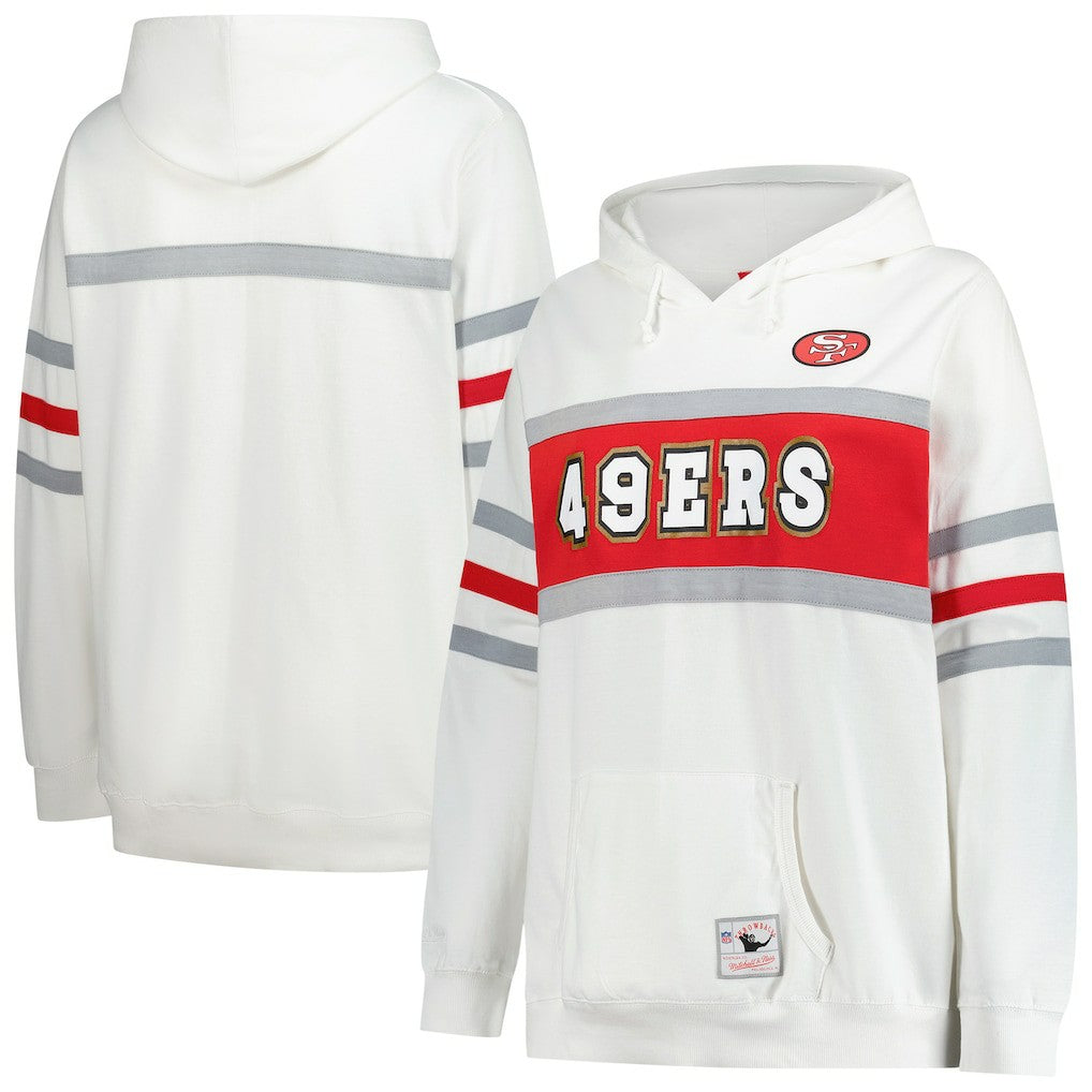San Francisco 49ers Mitchell & Ness Women's Plus Size Head Coach Throwback Pullover Hoodie