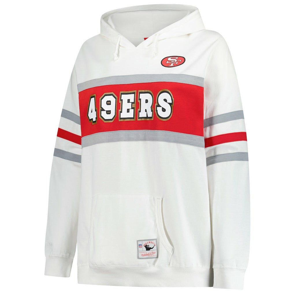 San Francisco 49ers Mitchell & Ness Women's Plus Size Head Coach Throwback Pullover Hoodie