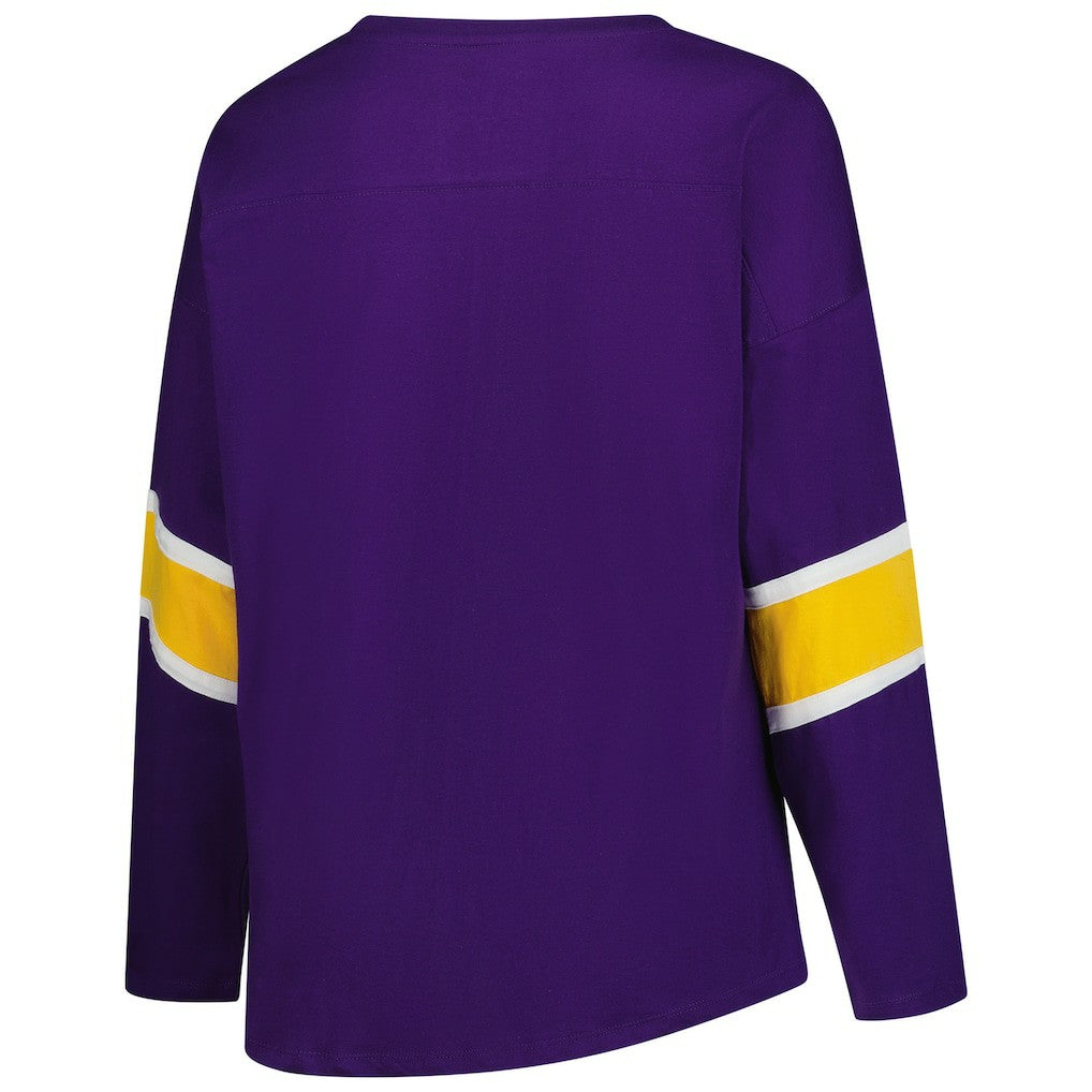 Minnesota Vikings Fanatics Women's Plus Size Redzone 3/4-Sleeve Scoop Neck T-Shirt