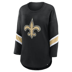 New Orleans Saints Fanatics Women's Plus Size Redzone 3/4-Sleeve Scoop Neck T-Shirt
