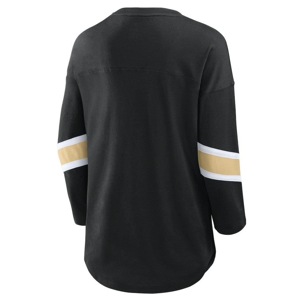 New Orleans Saints Fanatics Women's Plus Size Redzone 3/4-Sleeve Scoop Neck T-Shirt