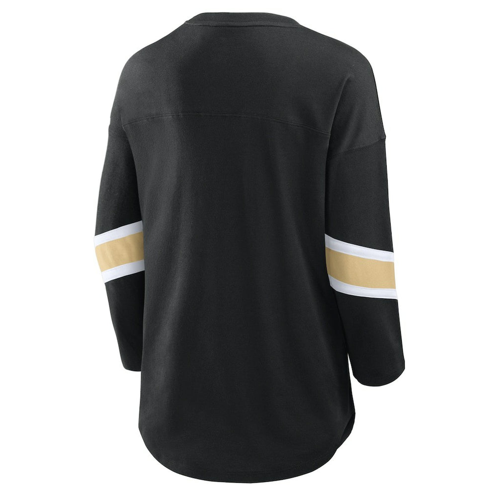 New Orleans Saints Fanatics Women's Plus Size Redzone 3/4-Sleeve Scoop Neck T-Shirt