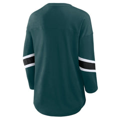 Philadelphia Eagles Fanatics Women's Plus Size Redzone 3/4-Sleeve Scoop Neck T-Shirt