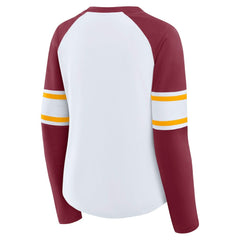 Washington Commanders Fanatics Women's Plus Size Redzone Lace Up Long Sleeve T-Shirt