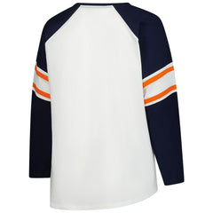 Chicago Bears Fanatics Women's Plus Size Redzone Lace Up Long Sleeve T-Shirt