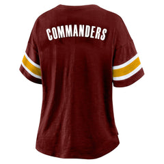 Washington Commanders Fanatics Women's Plus Size Redzone Notch Neck T-Shirt