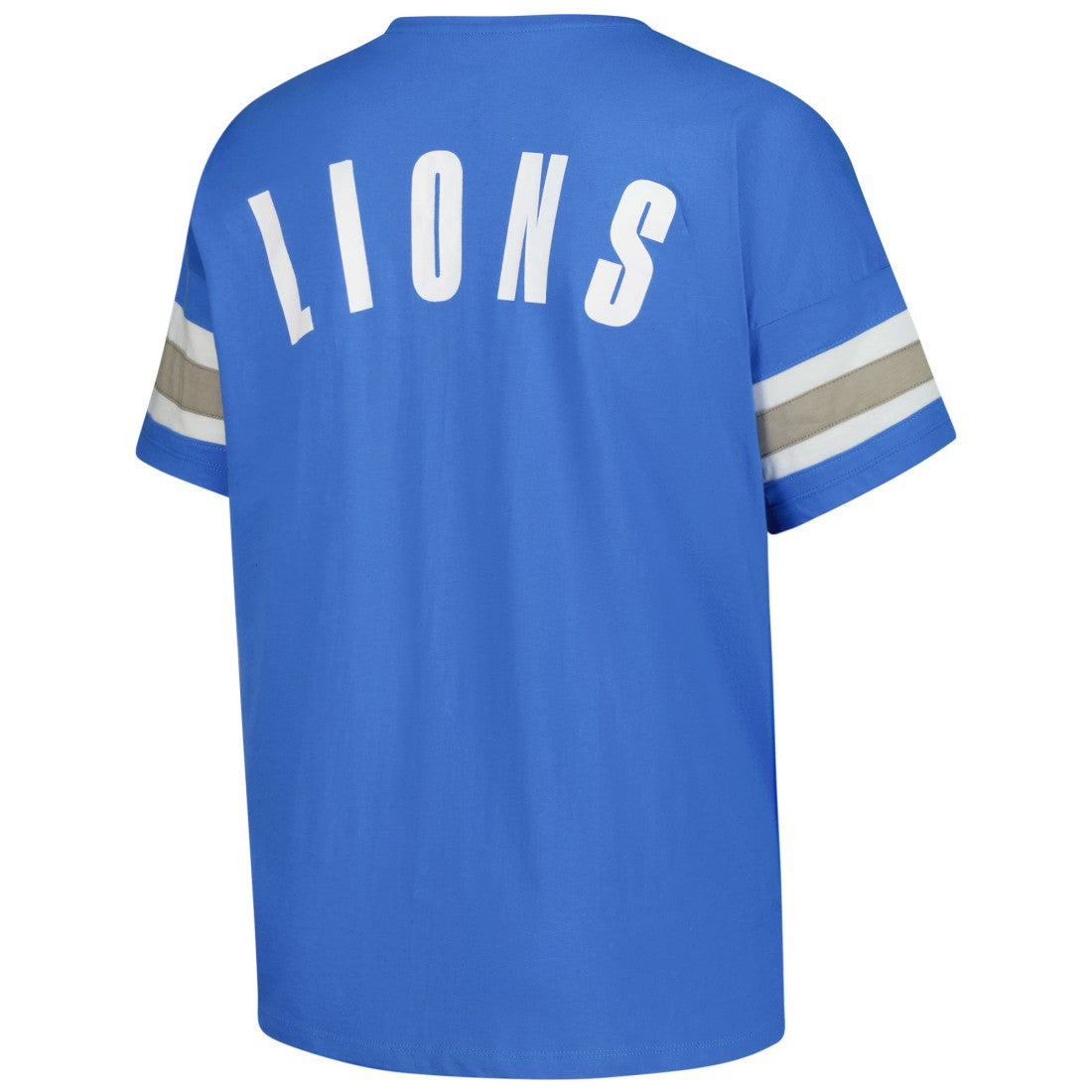 Detroit Lions Fanatics Women's Plus Size Redzone Notch Neck T-Shirt