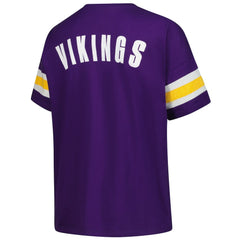 Minnesota Vikings Fanatics Women's Plus Size Redzone Notch Neck T-Shirt