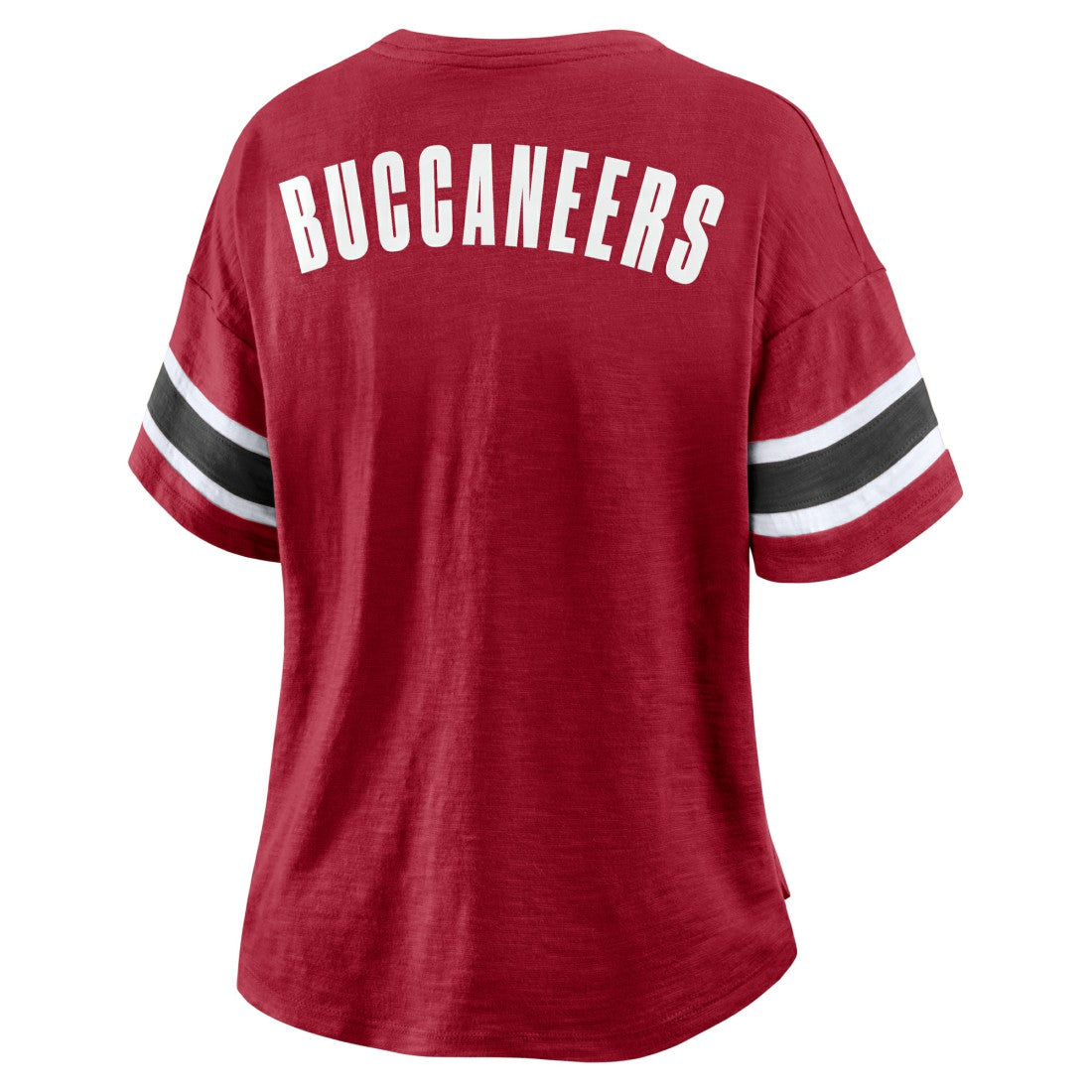 Tampa Bay Buccaneers Fanatics Women's Plus Size Redzone Notch Neck T-Shirt