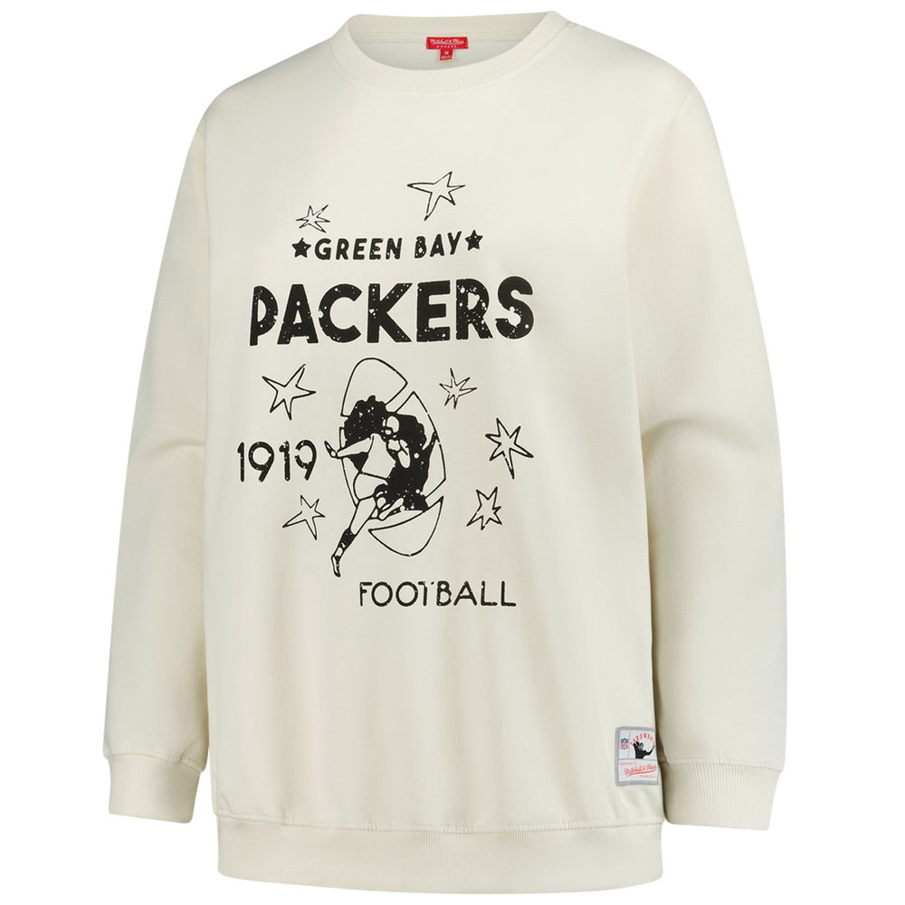Green Bay Packers Mitchell & Ness Women's Plus Size Shooting Star Sweatshirt