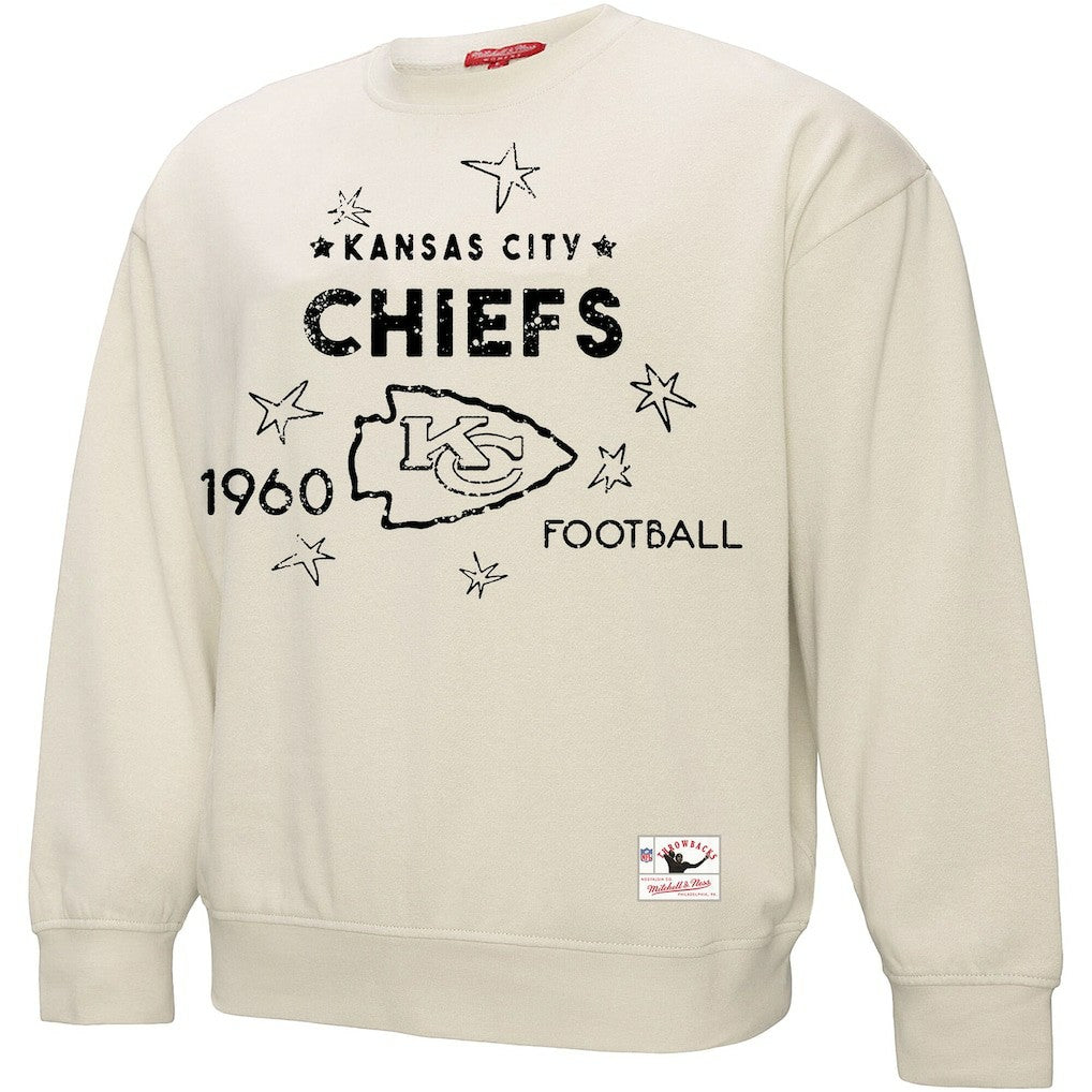 Kansas City Chiefs Mitchell & Ness Women's Plus Size Shooting Star Sweatshirt