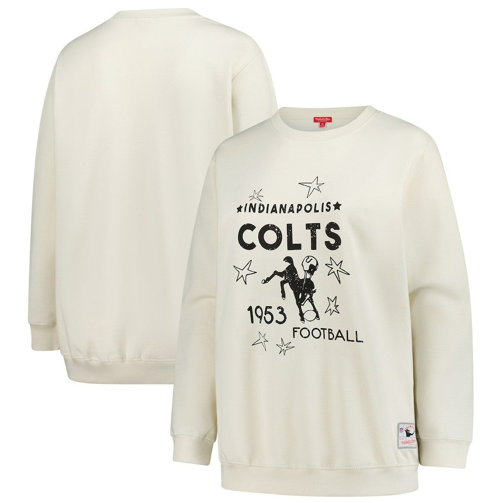 Indianapolis Colts Mitchell & Ness Women's Plus Size Shooting Star Sweatshirt