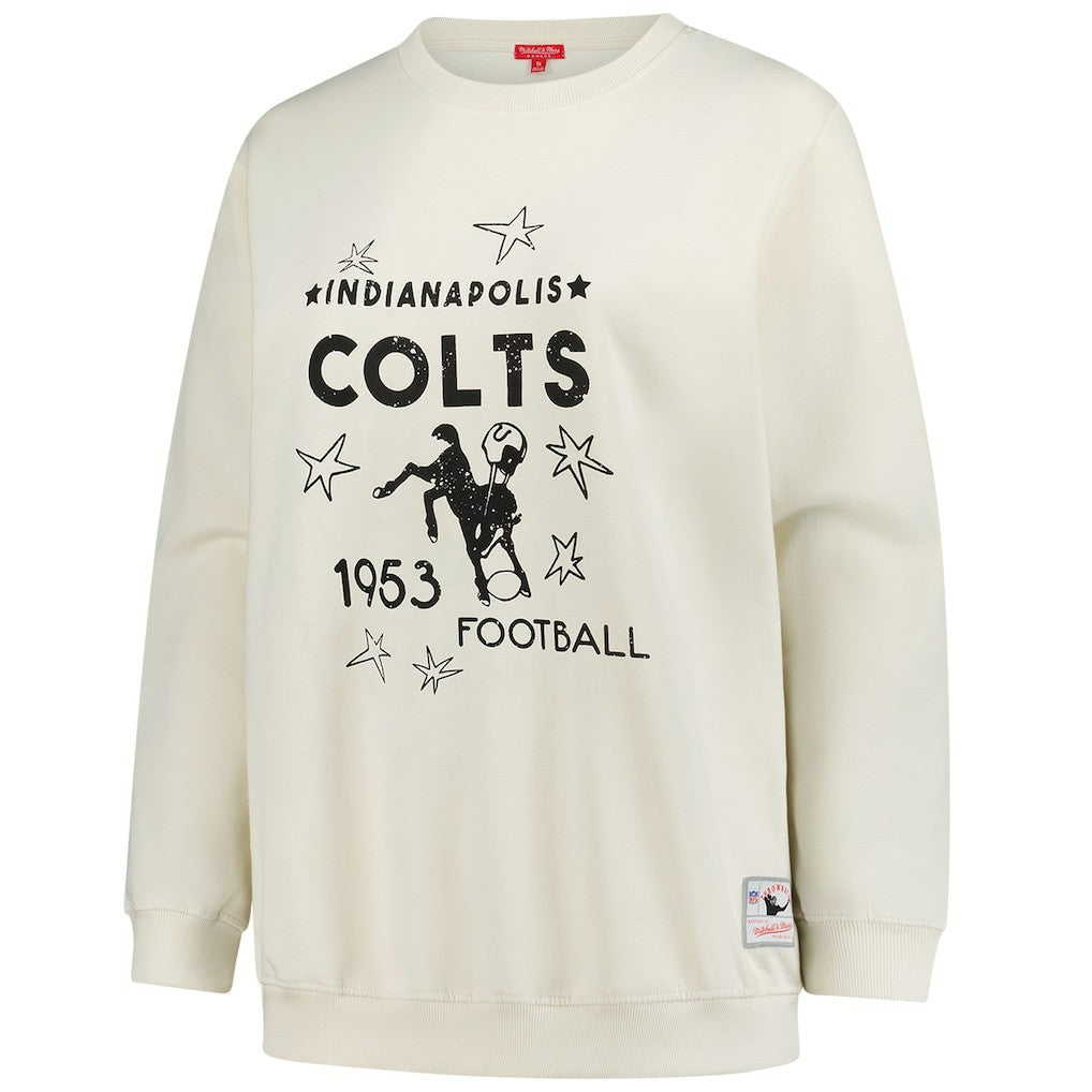 Indianapolis Colts Mitchell & Ness Women's Plus Size Shooting Star Sweatshirt