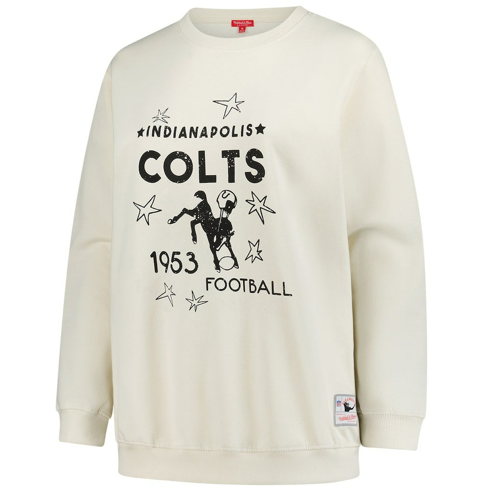 Indianapolis Colts Mitchell & Ness Women's Plus Size Shooting Star Sweatshirt