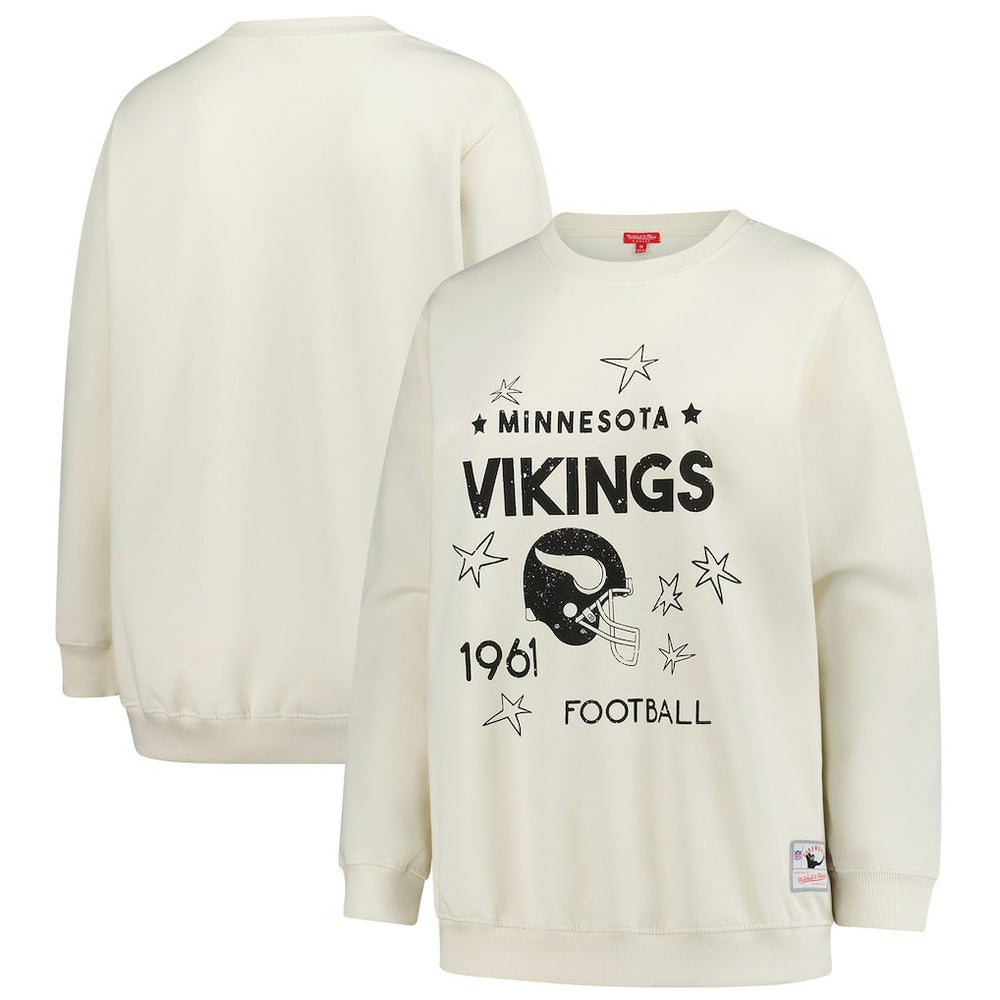Minnesota Vikings Mitchell & Ness Women's Plus Size Shooting Star Sweatshirt