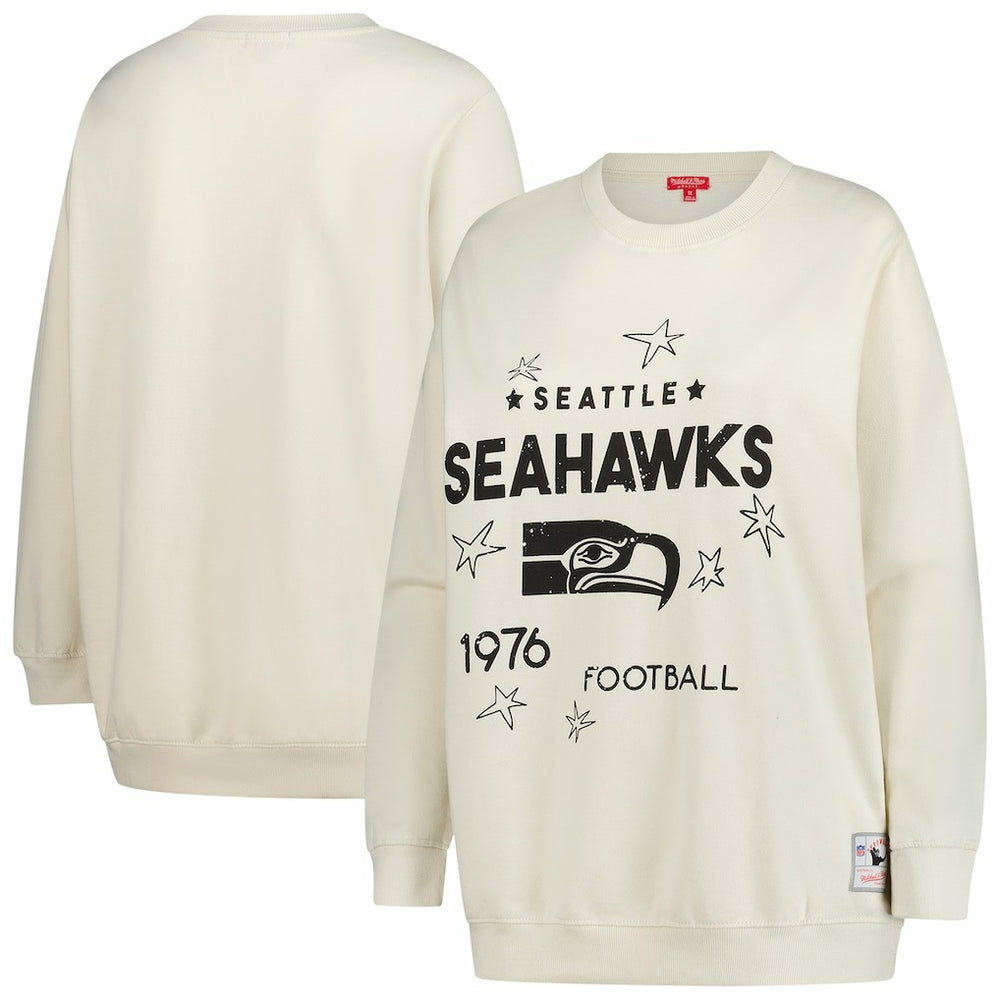 Seattle Seahawks Mitchell & Ness Women's Plus Size Shooting Star Sweatshirt