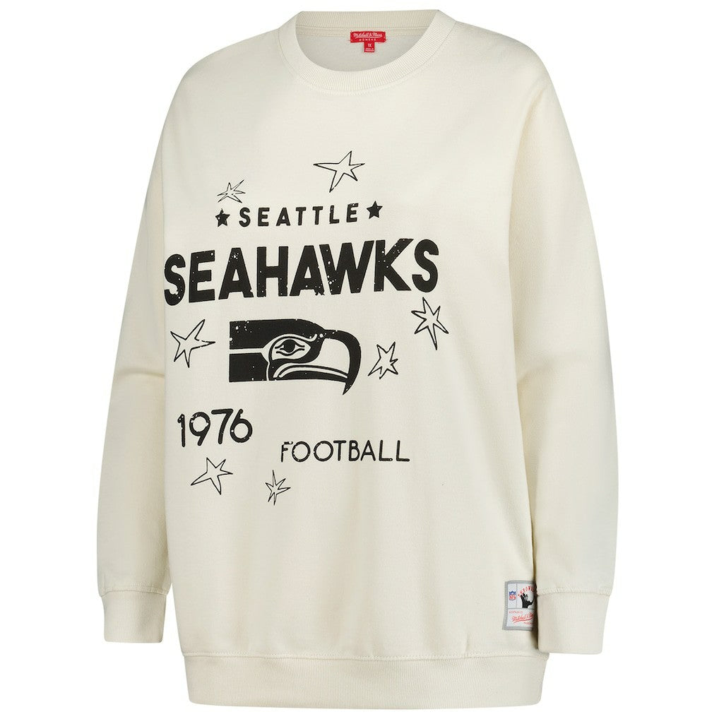 Seattle Seahawks Mitchell & Ness Women's Plus Size Shooting Star Sweatshirt
