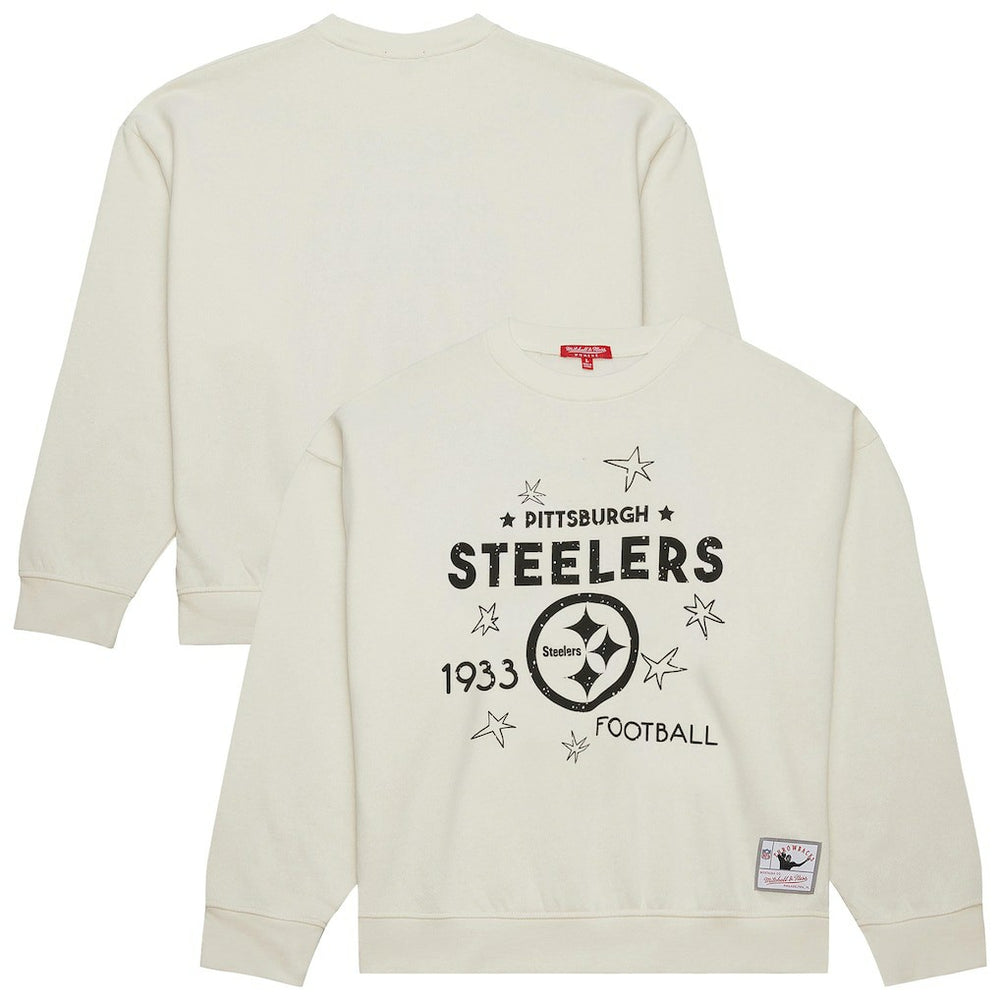 Pittsburgh Steelers Mitchell & Ness Women's Plus Size Shooting Star Sweatshirt
