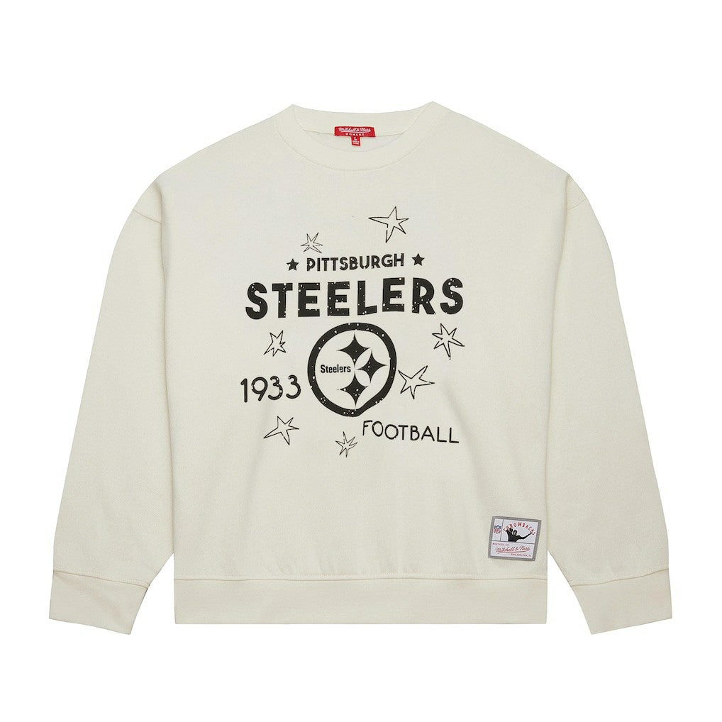 Pittsburgh Steelers Mitchell & Ness Women's Plus Size Shooting Star Sweatshirt
