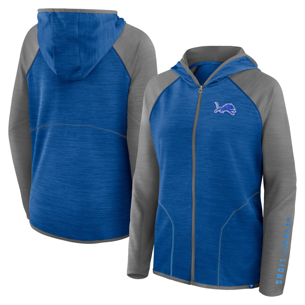 Detroit Lions Fanatics Women's Plus Size End Around Pass Full-Zip Hoodie