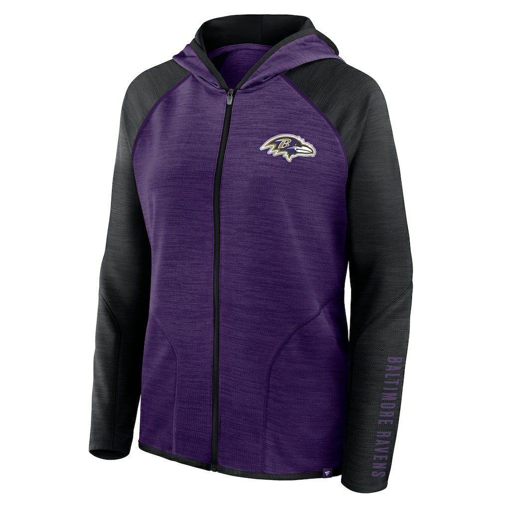 Baltimore Ravens Fanatics Women's Plus Size End Around Pass Full-Zip Hoodie