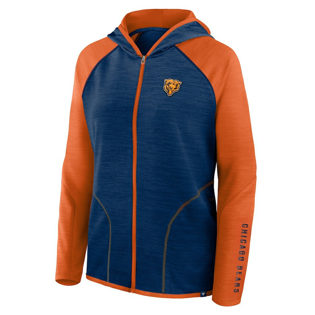 Chicago Bears Fanatics Women's Plus Size End Around Pass Full-Zip Hoodie