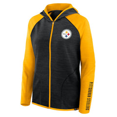 Pittsburgh Steelers Fanatics Women's Plus Size End Around Pass Full-Zip Hoodie