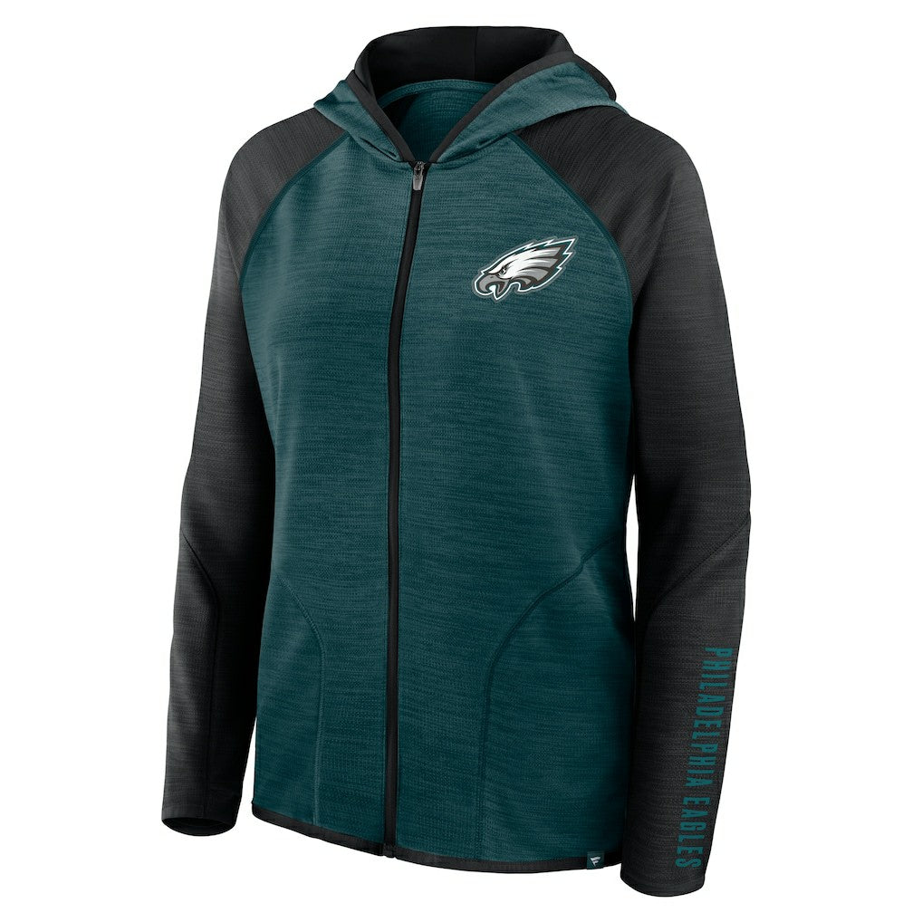 Philadelphia Eagles Fanatics Women's Plus Size End Around Pass Full-Zip Hoodie
