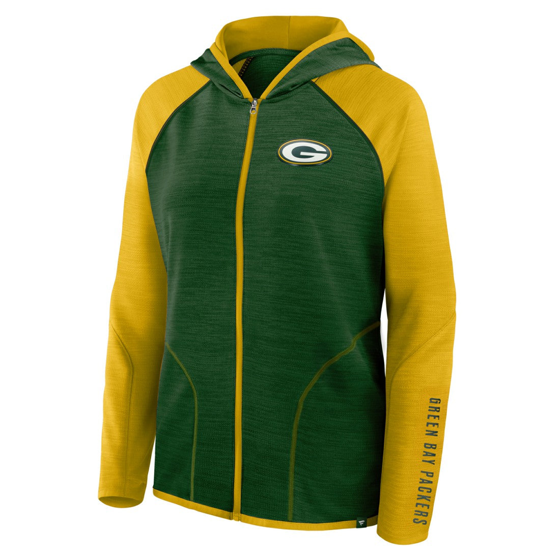 Green Bay Packers Fanatics Women's Plus Size End Around Pass Full-Zip Hoodie