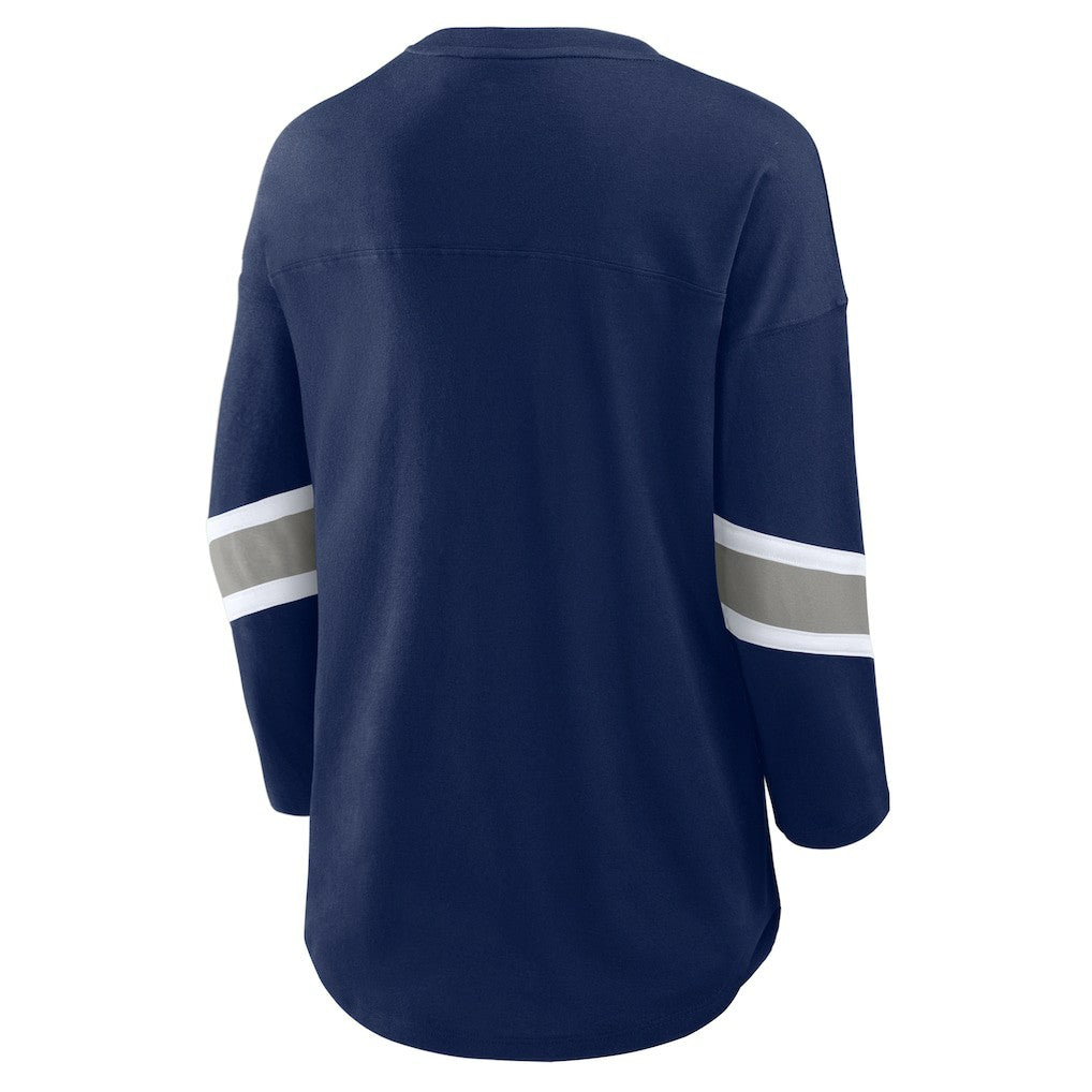 Dallas Cowboys Fanatics Women's Plus Size Redzone 3/4-Sleeve Scoop Neck T-Shirt