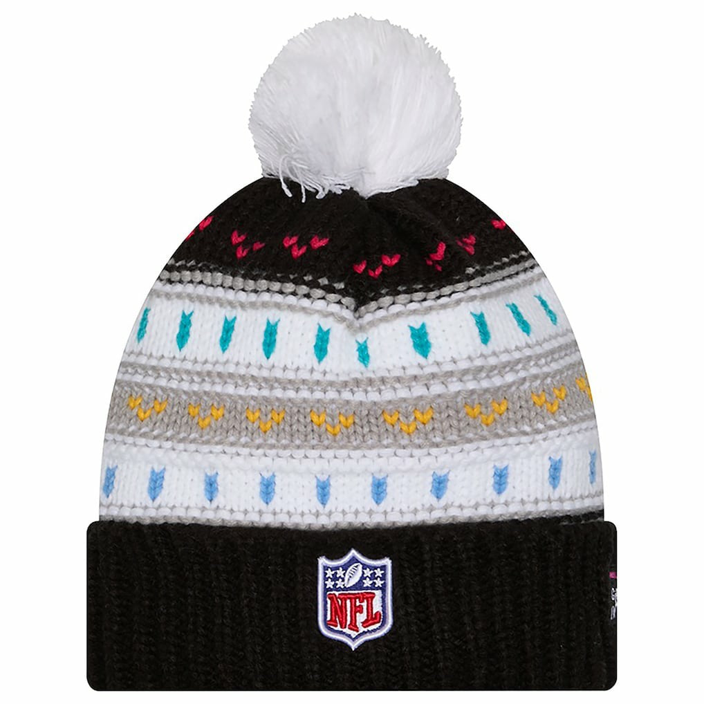 Dallas Cowboys New Era Women's 2025 NFL Crucial Catch Cuffed Knit Hat with Pom