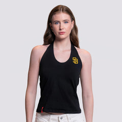 San Diego Padres Lusso Women's Noelle V-Neck Tank Top | MLB On Sale