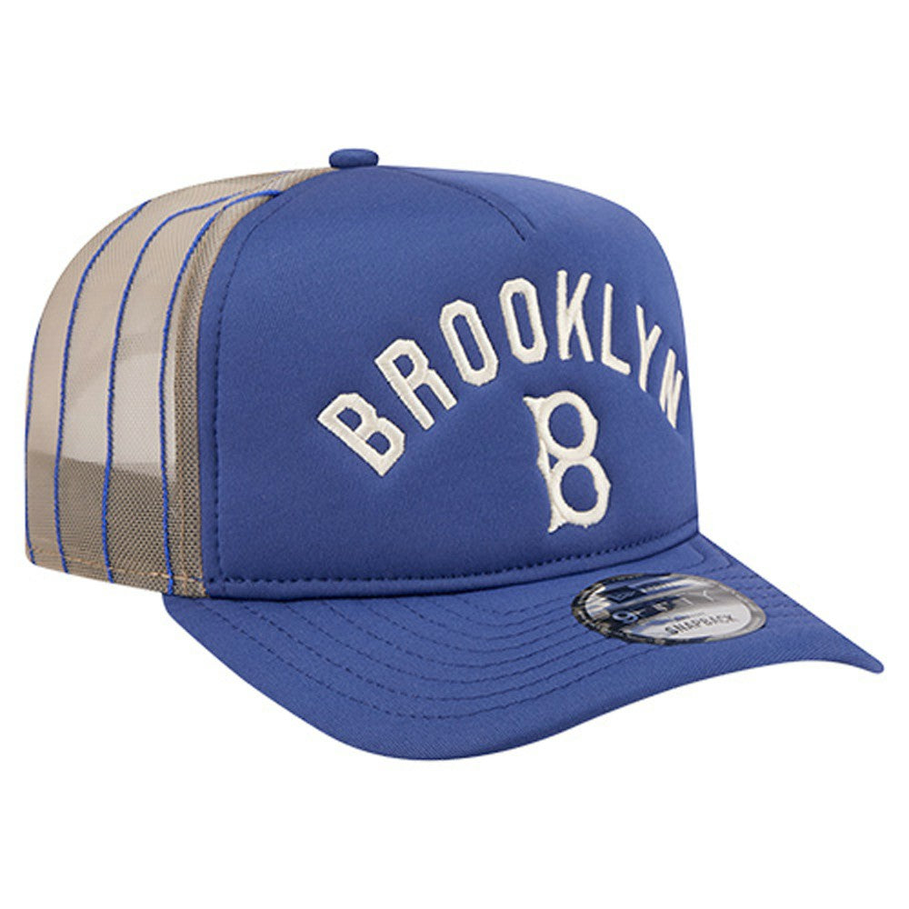 Los Angeles Dodgers New Era Vintage Arched Foam Front 9FIFTY A-Frame Adjustable Trucker Hat | MLB Sale