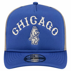 Chicago Cubs New Era Vintage Arched Foam Front 9FIFTY A-Frame Adjustable Trucker Hat | MLB Discount