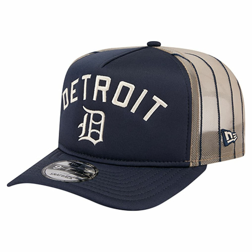 Detroit Tigers New Era Vintage Arched Foam Front 9FIFTY A-Frame Adjustable Trucker Hat | MLB Online