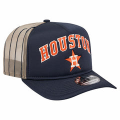 Houston Astros New Era Vintage Arched Foam Front 9FIFTY A-Frame Adjustable Trucker Hat | MLB Sale