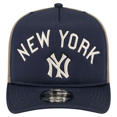New York Yankees New Era Vintage Arched Foam Front 9FIFTY A-Frame Adjustable Trucker Hat | MLB On Sale
