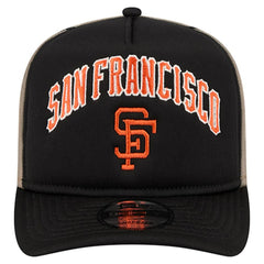 San Francisco Giants New Era Vintage Arched Foam Front 9FIFTY A-Frame Adjustable Trucker Hat | MLB New