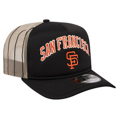 San Francisco Giants New Era Vintage Arched Foam Front 9FIFTY A-Frame Adjustable Trucker Hat | MLB New