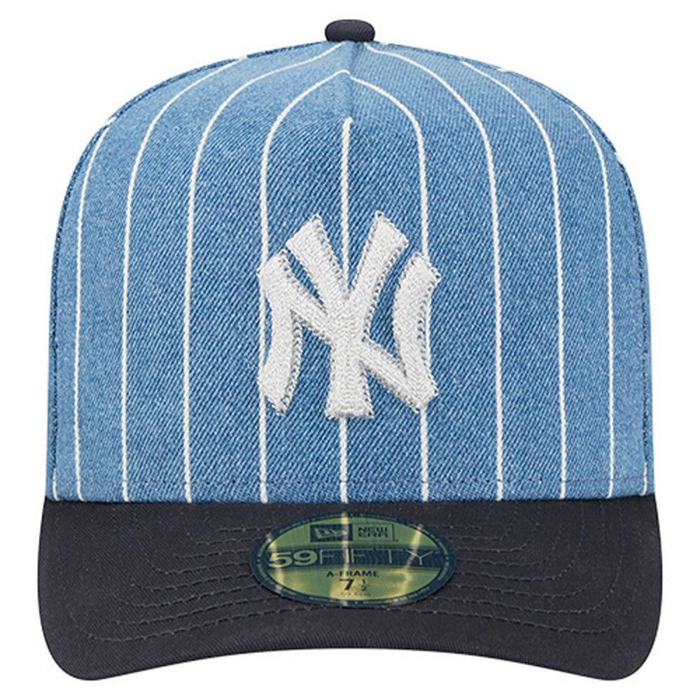 New York Yankees New Era Parallel A-Frame 59FIFTY Fitted Hat | MLB Discount