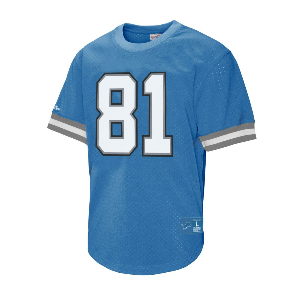 Detroit Lions Mitchell & Ness Calvin Johnson  Retired Player Name & Number Mesh Top