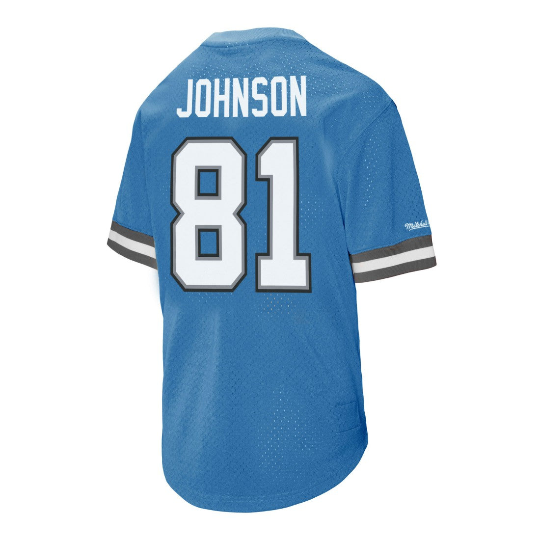 Detroit Lions Mitchell & Ness Calvin Johnson  Retired Player Name & Number Mesh Top
