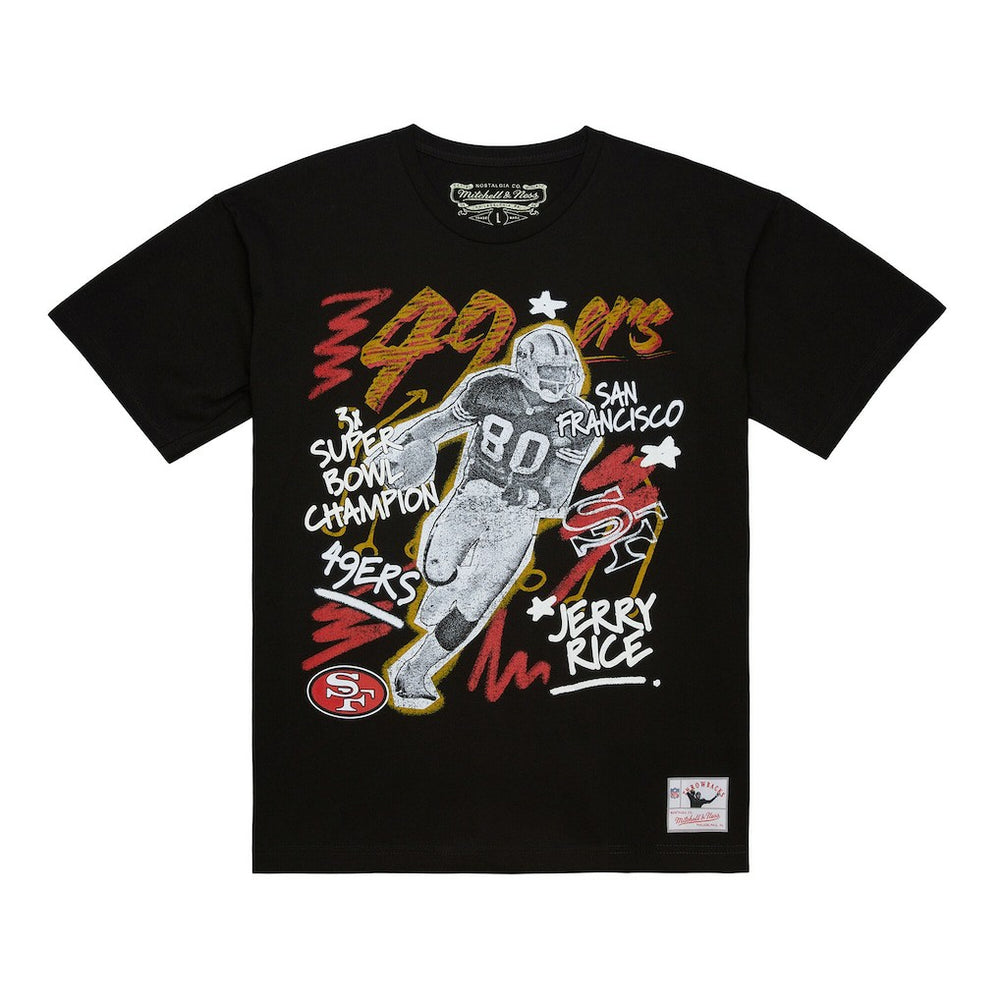 San Francisco 49ers Mitchell & Ness Jerry Rice  Chalked Up Player Graphic T-Shirt