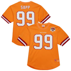 Tampa Bay Buccaneers Mitchell & Ness Warren Sapp  Retired Player Name & Number Mesh Top