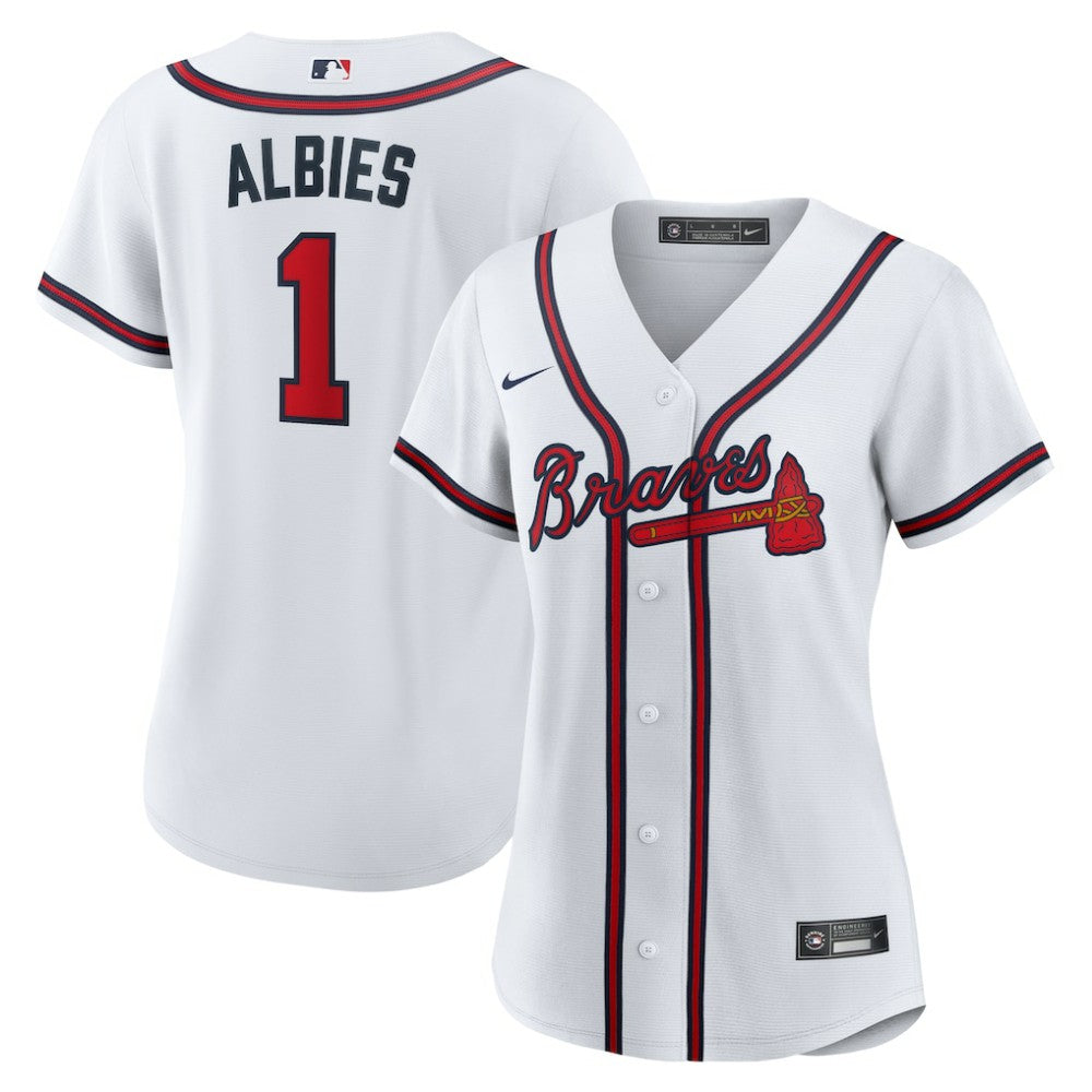 Ozzie Albies Atlanta Braves Nike Women's Home Replica Jersey | MLB Outlet