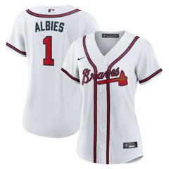 Ozzie Albies Atlanta Braves Nike Women's Home Replica Jersey | MLB Outlet