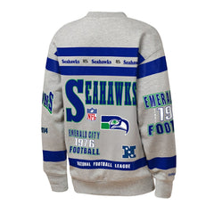 Seattle Seahawks Mitchell & Ness Youth Throwback All-Over Print Fleece Sweatshirt